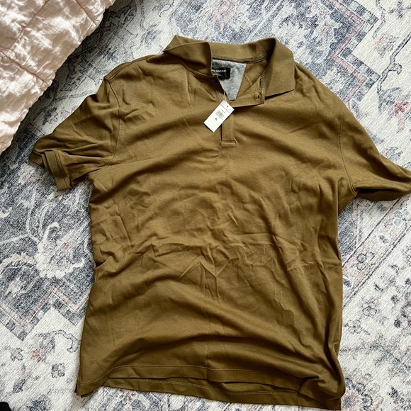 Banana Republic Khaki Green Polo Shirt - Picture 1 of 2